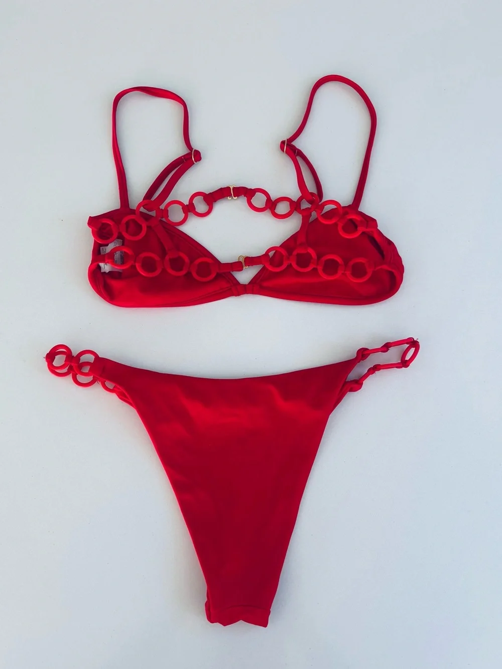 SAUDADE x Revolve Red Bikini Small - Picture 5 of 6
